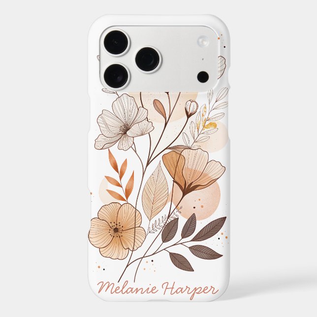 boho abstract floral monogram  (Back)