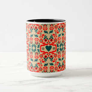 Boho Abstract Flower Art Mug