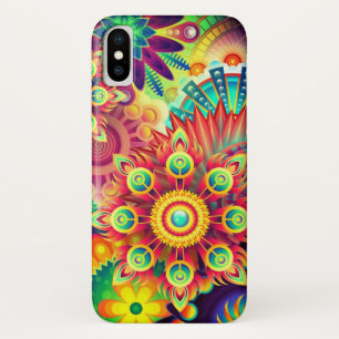 Boho abstract flower iPhone x case