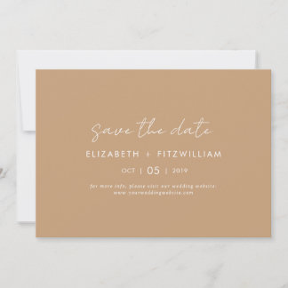 Boho Abstract | Gentle Fawn Horizontal Save The Date