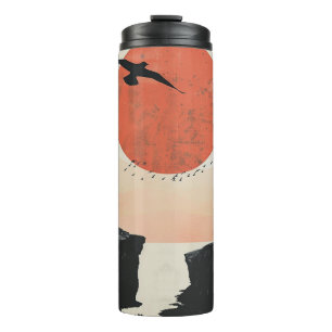 Boho Abstract Landscape (12) Thermal Tumbler