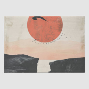 Boho Abstract Landscape (12) Tissue Paper