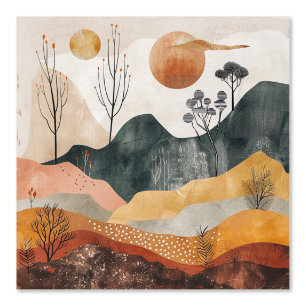 Boho Abstract Landscape (15) Wallpaper