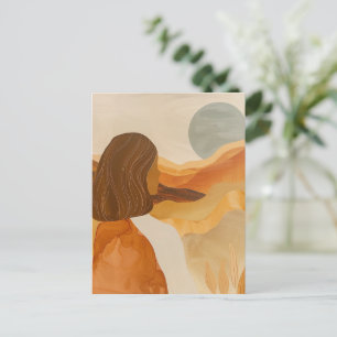 Boho Abstract Landscape (17) Postcard