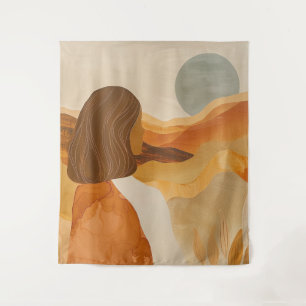 Boho Abstract Landscape (17) Tapestry