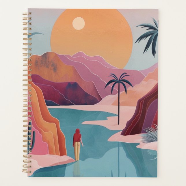Boho Abstract Landscape (18) Planner (Front)