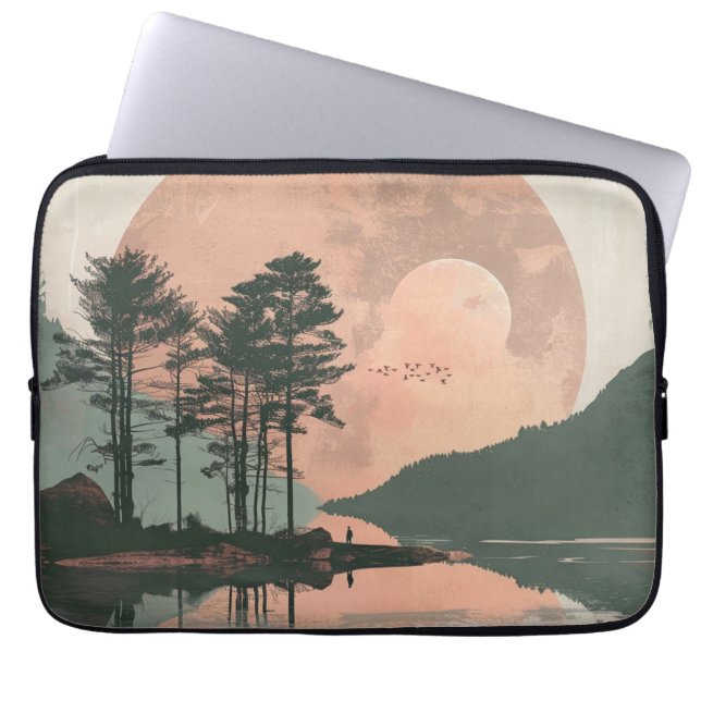 Boho Abstract Landscape (1) Laptop Sleeve (Front)