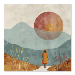 Boho Abstract Landscape (23) Wallpaper