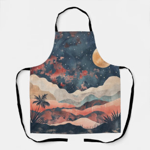 Boho Abstract Landscape (24) Apron
