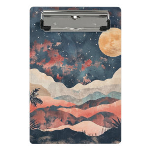 Boho Abstract Landscape (24) Mini Clipboard