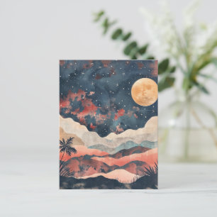 Boho Abstract Landscape (24) Postcard