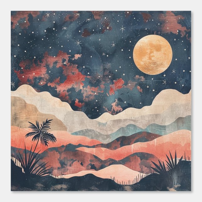 Boho Abstract Landscape (24) Wallpaper (Front)