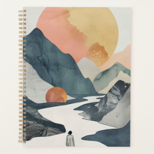 Boho Abstract Landscape (2) Planner