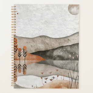 Boho Abstract Landscape (3) Planner