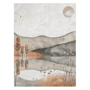 Boho Abstract Landscape (3) Tablecloth