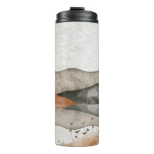 Boho Abstract Landscape (3) Thermal Tumbler