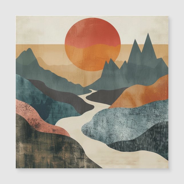 Boho Abstract Landscape (5) (Front)
