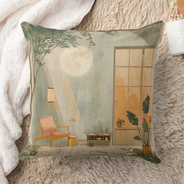 Boho Abstract Landscape (6) Cushion (Blanket)