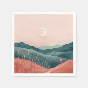 Boho Abstract Landscape (7) Napkin