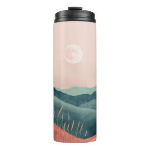 Boho Abstract Landscape (7) Thermal Tumbler