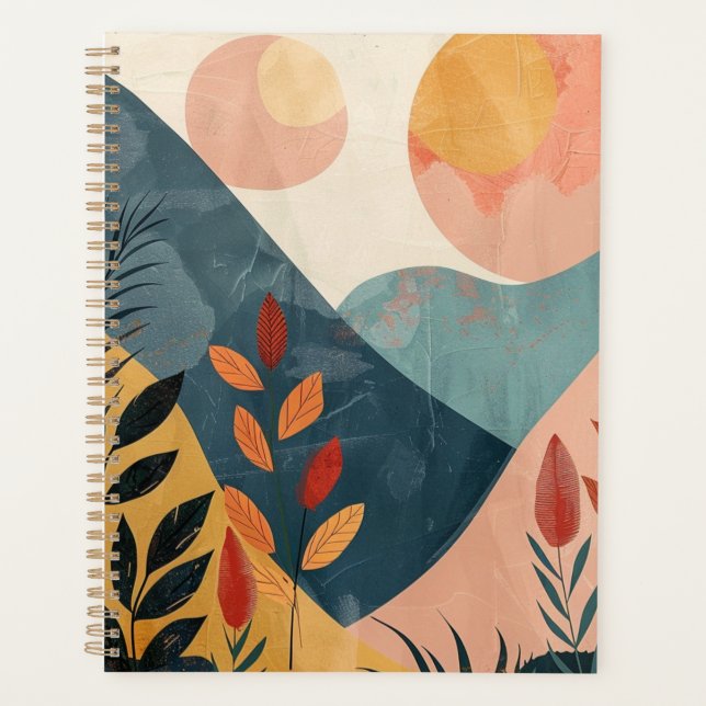 Boho Abstract Landscape (8) Planner (Front)