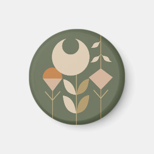 Boho Abstract Lily Magnet