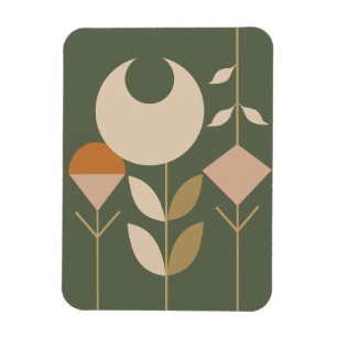 Boho Abstract Lily Magnet