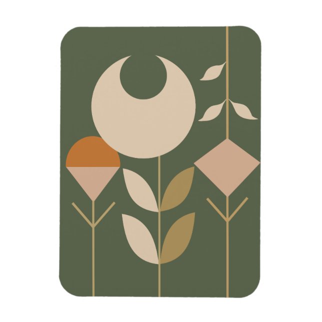 Boho Abstract Lily Magnet (Vertical)