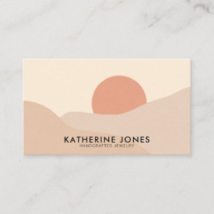 Boho Abstract Modern Minimalist Business Card