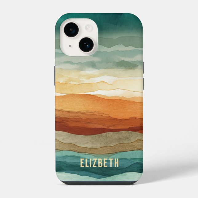 Boho Abstract Pattern iPhone Case (Back)