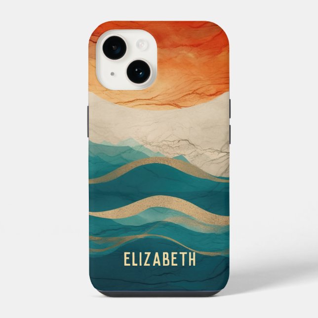 Boho Abstract Pattern iPhone Case (Back)