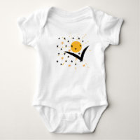 Boho Abstract Pattern Sunshine Stars Black Yellow
