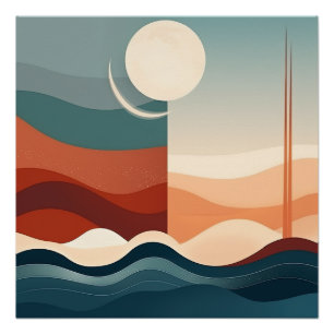 Boho Abstract Poster