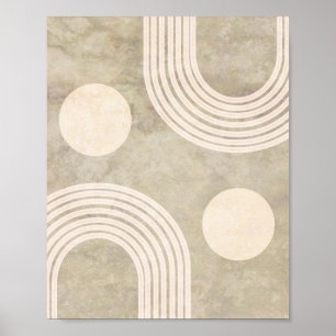 Boho Abstract Rainbow Art Décor Poster