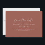 Boho Abstract | Rust Maple Horizontal  Save The Date<br><div class="desc">Boho Abstract | Rust Maple Horizontal Wedding Save the Date Card</div>