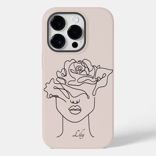 Boho Abstract Simple Line Art, Boho Chic  Case-Mate iPhone Case (Back)