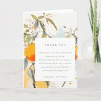 Boho Abstract Sketchy Orange Garden Wedding