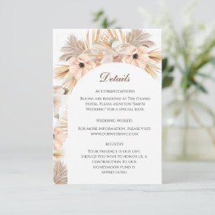 Boho Aesthetic Half Arch Desert Botanical Detail Enclosure Card