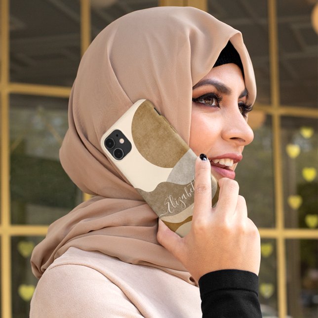 Boho Aesthetic Mountain Landscape Modern Art Case-Mate iPhone Case (Creator Uploaded)