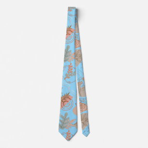 BOHO Aesthetic Pattern A11 L Blue BG Tie