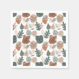 BOHO Aesthetic Pattern A12x4.white Napkin