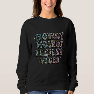 Boho Aesthetic Southern Cowgirl Leopard Country Mu Sweatshirt
