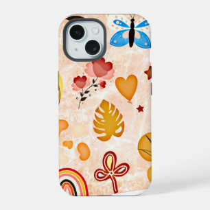 Boho Aesthetic Stickers Collage Phone Case