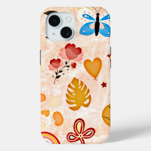 Boho Aesthetic Stickers Collage Phone Case