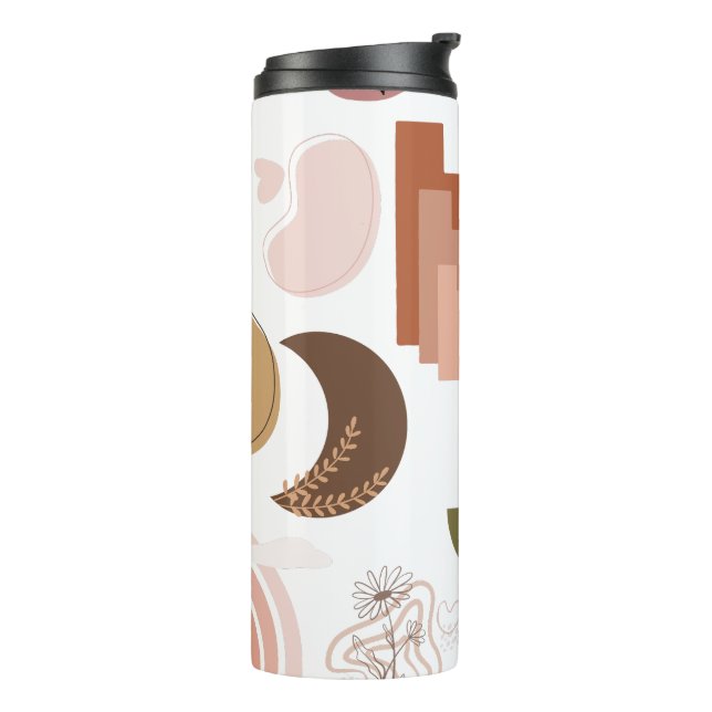 Boho aesthetic  thermal tumbler (Rotated Left)