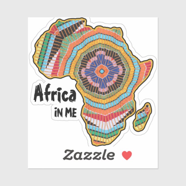 Boho African Kente Kaleidoscope Africa IN ME (Sheet)