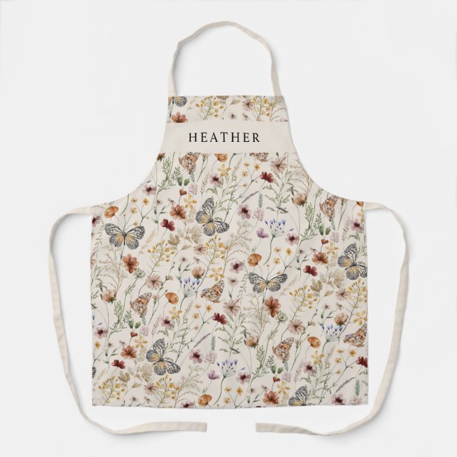 Boho All-Over Print Apron (Front)