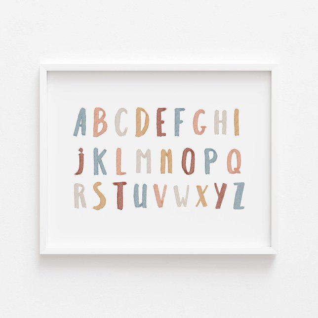 Boho Alphabet landscape poster (Creator Uploaded)