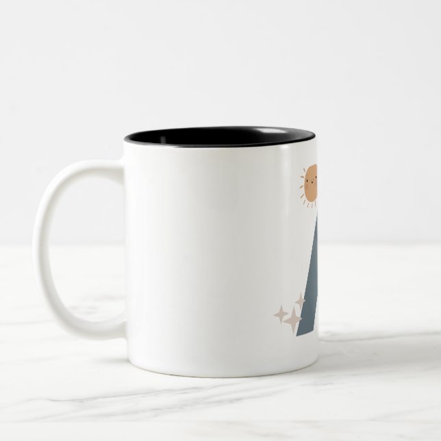 Boho Alphabet Letter A - mug (Left)