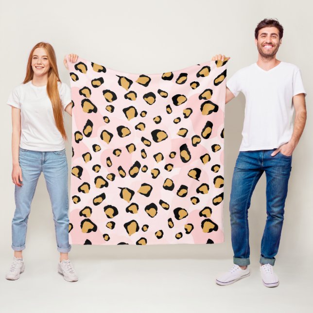 Boho Animal Pattern Fleece Blanket (In Situ)